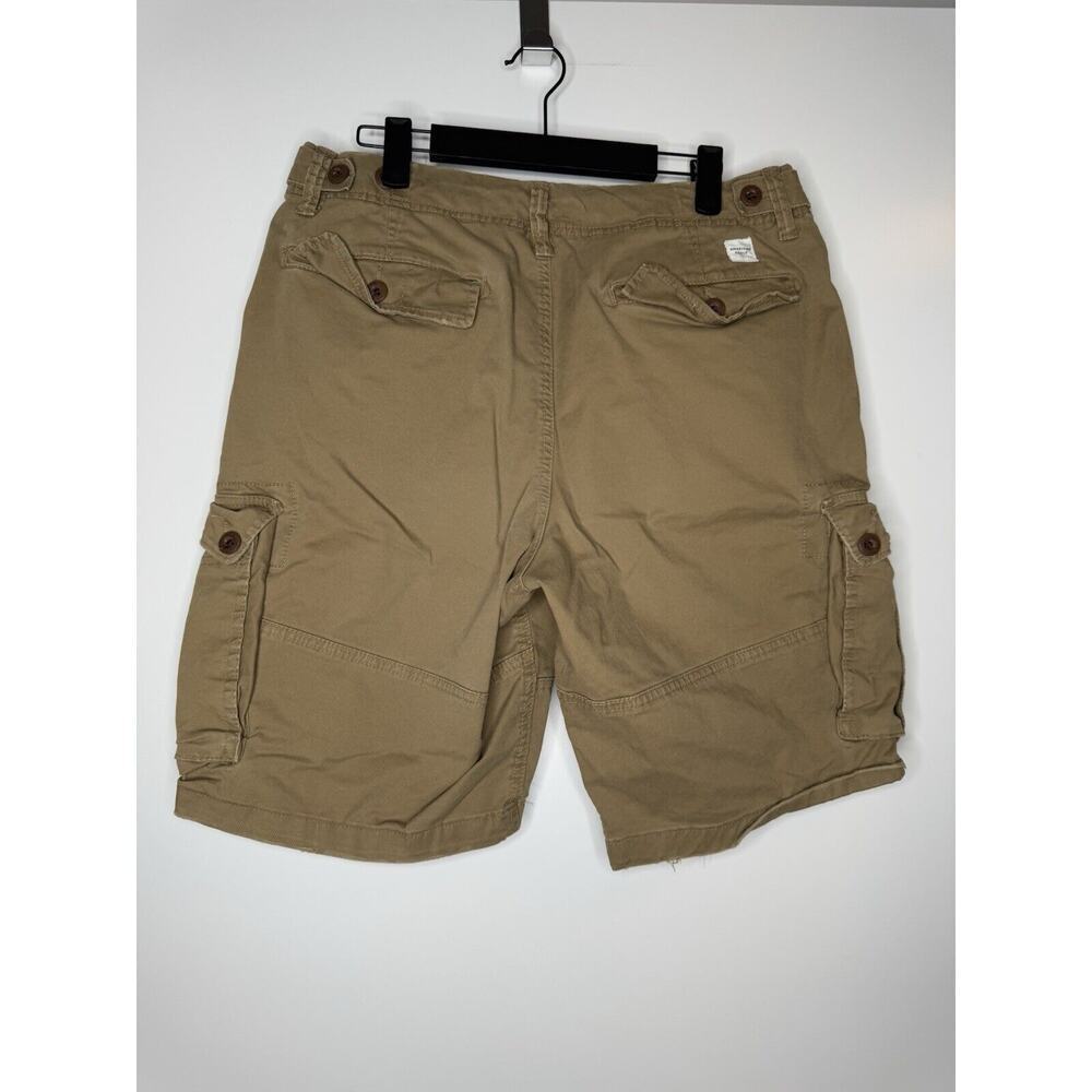 American Eagle Shorts Mens Size 33 Beige Cotton Cargo Flat Front Khaki 10” - Picture 4 of 9